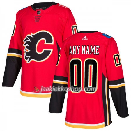 Miehille NHL Calgary Flames Pelipaita Custom Adidas 2017-2018 Punainen Authentic